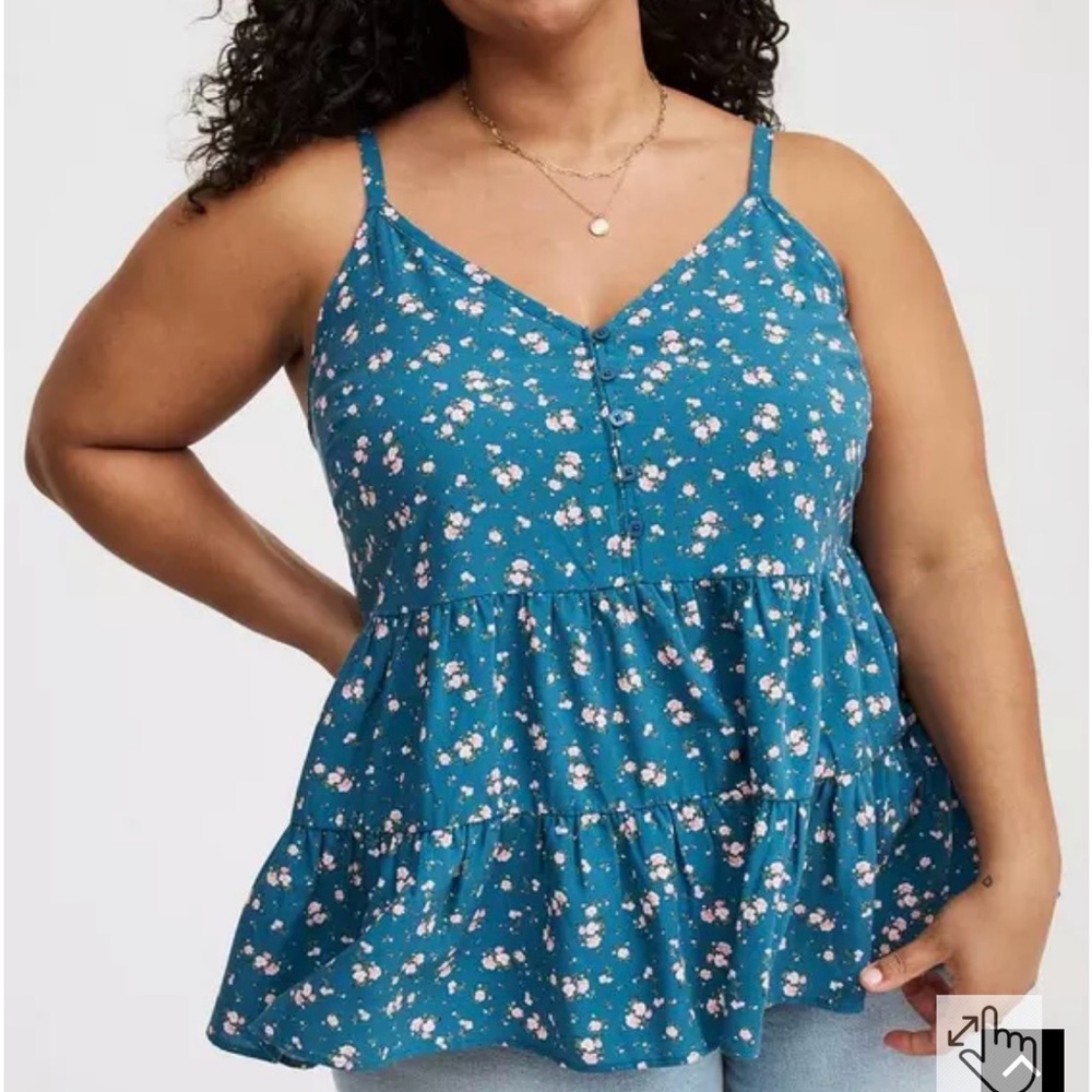 Torrid Challis Drop Waist Tiered Cami Size 4x (26)